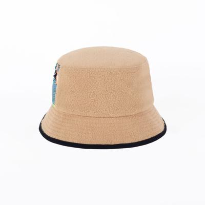 China Premium Quality Character Foldable Fringed Brim Decorate Wool Felt Bucket Hat for sale