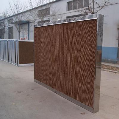 China Aluminum / Galvanized / Stainless Steel Wet Curtain Cooling Pad For Greenhouse for sale