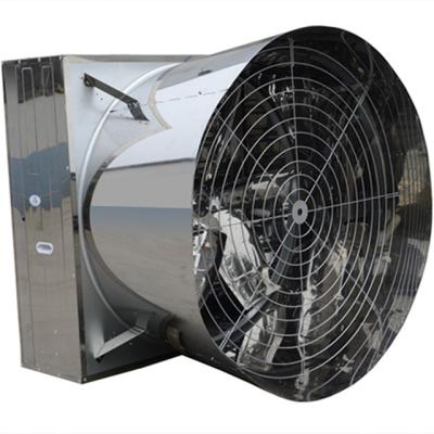 China Stainless Steel Exhaust Cone Fan With Stainless Blade For Pig House Ventilation for sale