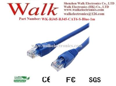 China cat6 patch cable, network cable, ethernet cable, communication cable, RJ45 to RJ45 with cat6 cable WK-RJ45-RJ45-CAT6-C-Red-1m for sale