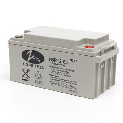 China Factory sealed lead acid batteries 12V 65AH Deep Cycle UPS Rechargeable vrla sealed lead acid battery for sale