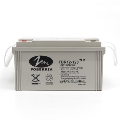 China Factory rechargeable sealed lead acid battery 12v 120ah for solar energy systems for sale