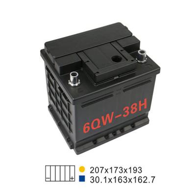 China 44AH 20HR 300A 6 Qw 38H Car Start Stop Battery Automotive Lead Acid Battery for sale