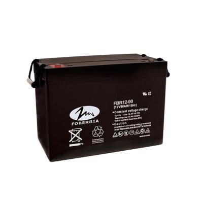 China F14 Terminal Sealed Vrla 12v90ah UPS Battery Lead Acid 306*169*211mm for sale