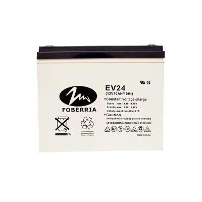 China 20HR 70AH Valve Regulated EV Lead Acid Batteries 259*168*210mm Golf Cart for sale