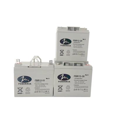 China 27kg 12V 33Ah 20HR Battery 38A Gel Lead Acid Battery F2 F1 Terminal For Alarm System for sale