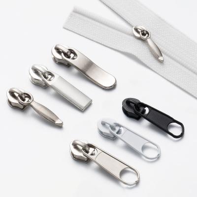 China Other Hot Selling Wholesale Metallizing Zipper Pullers Customized Self-Locking Alloy Zipper Sliders For Bag for sale