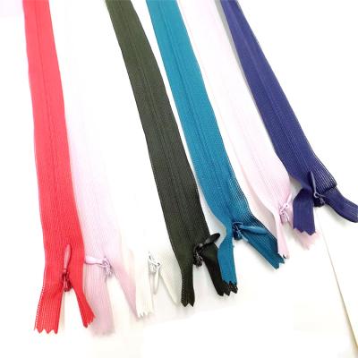 China Other Factory Wholesale Long Chain Nylon Zipper Custom Invisible Nylon Zipper for sale