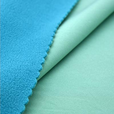 China Anti static 100% polyester softshell fleece fabric anti pilling fleece fabric for jacket for sale