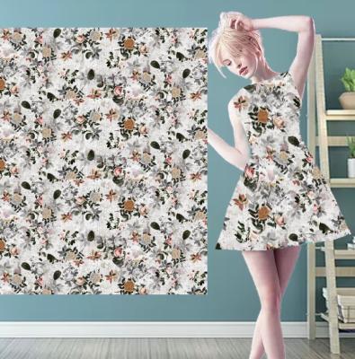 China Anti-static custom popular digital printed cotton fabric for shirt cotton fabric printing supplier for sale