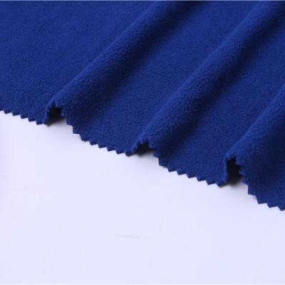 China Antistatic fine and cheap 100% polyester fleece fabric sherpa stock for clothing bedding for sale