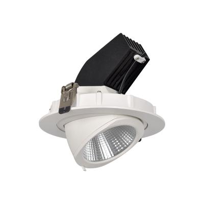 China Modern factory price ETL high lumen flexible adjust beam angles 20W 30W 40W led recessed downlight for sale