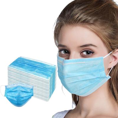 Cina Blu maschera di protezione eliminabile di 3 pieghe/maschera eliminabile della bocca con Earloop in vendita