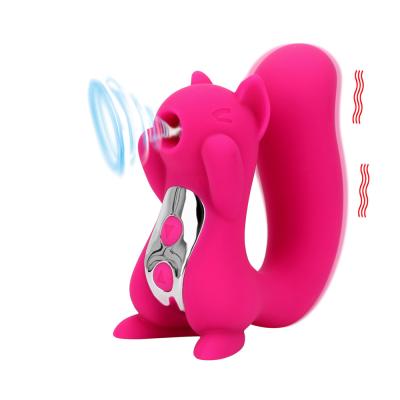 China 10 Speed ​​Vibrating 2 Modes 10 Suction Modes+10 Speeds In 1 Clitoris Suction Nipple G Spot Squirrel Clitoral Sucking Vibrator Beautiful for sale