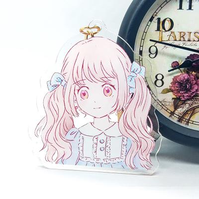 China Souvenirs/Decoration/Promotional Gift Wholesale Cartoon Anime Custom Acrylic Keychain Transparent Double Side Printing Clear Plastic Charm As Promotional Gift for sale