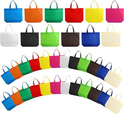 China Hot Sale PP Handled Eco Friendly Nonwoven Promotional Bag Tote Bags Custom Branded Gift In Stock For Trade Shows for sale