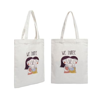 China cotton & Wholesale Customized Gift Cotton Promotional Gift Bag Wholesale High Quality Canvas Cotton Gift Tote Bag Cotton Tote Bag For Promotion for sale