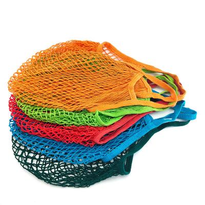 China High Quality Custom Wholesale Reusable Net Bag Cotton Mesh Grocery Bags Cotton Mesh Grocery Bags Portable Reliable Net Bag For Vegetables Fruits for sale