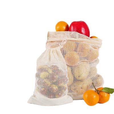 China cotton & Wholesale High Quality Custom Reusable Mesh Potato Mesh Bags Canvas Natural Color Potato Grow Bags For Potato Vegetable Lemon for sale