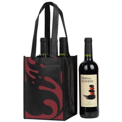 China cotton & Factory Price Wholesale High Quality Wine Bags Cheap Canvas Wine Gift Bag 2 Bottles 4 Bottles 6 Bottles Wine Packaging Bags For Packaging for sale