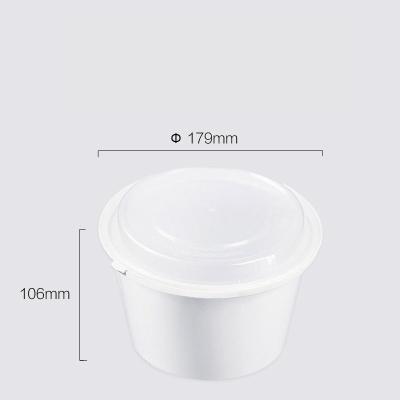 China Wholesale E1750 Disposable Microwavable Heat Seal 1750ml/60oz Plastic Food Containers With Microwavable Lids for sale