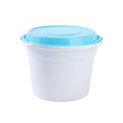 China D850 Round Microwavable BPA Stackable Free Take Out Lunch Containers, Disposable Plastic Microwavable Food Container With Lid for sale