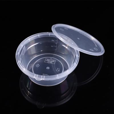 China C300 Round Microwavable Microwave Safe Food Containers Box, Eco Friendly Leak Proof Disposable Cutlery for sale