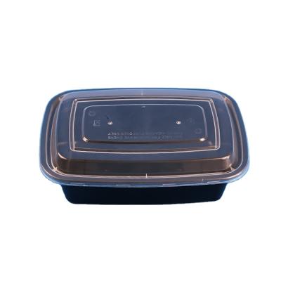 China MeiyangF1250 Rectangle Recyclable Containers Disposable Plastic Microwave Bento Lunch Box Container For Food Packaging for sale