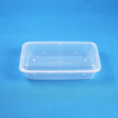 China Meiyang15456 Recyclable Rectangular Container Disposable Plastic Food Container Packaging Fruit Eco Friendly Boxes Take Away Food Container for sale