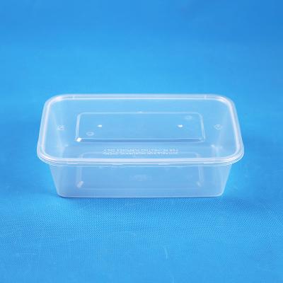 China Meiyang15455 1250ml Disposable Plastic Microwavable Packing PP Microwave Rectangular Food Container for sale