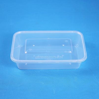 China Meiyang15454 1000ml Disposable Plastic Disposable Packing PP Microwave Rectangular Food Container for sale