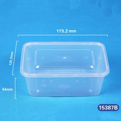 China Meiyang15387B Recyclable Rectangular Containers Food Container Disposable Clear Plastic Box Packaging Take Away Containers Fruit Box for sale