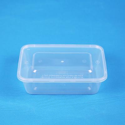 China Eco-Friendly Plastic Disposable Microwave Bento Lunch Box Container Meiyang15386 Rectangular Recyclable Containers For Food Packaging for sale