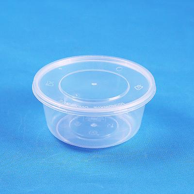 China Meiyang 15499 Disposable Round Containers Plastic Disposable Sauce Cup With Lid Chinese Take Out Box Plastic for sale