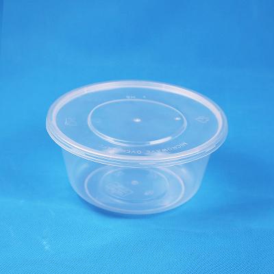 China Meiyang 15399 Recyclable Round Containers Food Container Plastic Box Packaging Eco-Friendly Disposable Transparent Fruit Bowl for sale