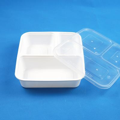 China Meiyang15379 Recyclable Multisection Food Container Plastic Fruit Boxes Disposable Eco Friendly Fruit Lunch Box Sealed Container for sale