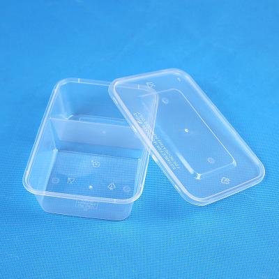 China Eco-Friendly Plastic Disposable Microwave Bento Lunch Box Container Meiyang15464 Multisection Disposable Containers For Food Packaging for sale