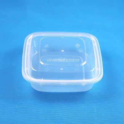 China Meiyang 15495 Recyclable Square Containers Meiyang 15495 Eco-Friendly Plastic Disposable Microwave Bento Lunch Box Container For Food Packaging for sale