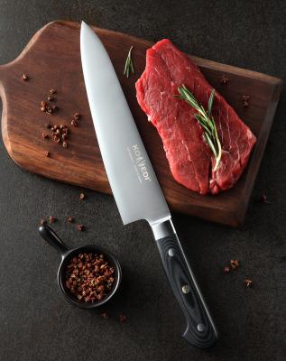 China Modern Hot Selling Stainless Steel Chef Knife High Carbon Knife Amazon Wooden Handle For Chef for sale