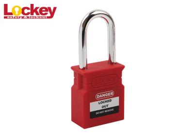 China Steel Shackle Nylon Body Safety Padlock Keyed Alike Padlocks CE Approved for sale