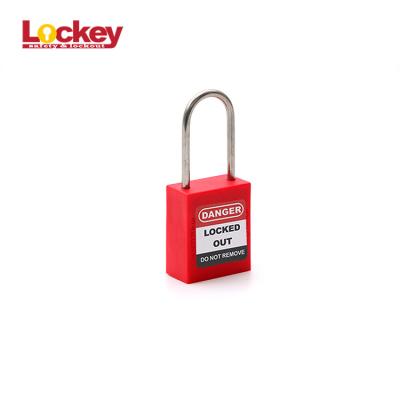 China Safety Nylon Body Safety Padlock Durable ABS Lockout Tagout Padlocks for sale