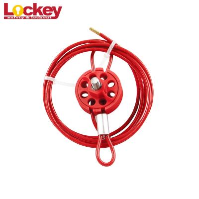 China Original Adjustable Cable Lockout Device Length 2m Insulation Coated Steel Wire Lock for sale