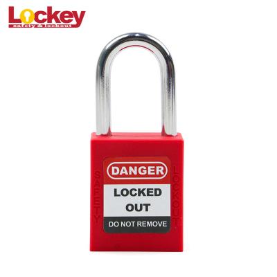 China Security 38mm Shackle Pad Locks Loto ABS Brady Lockout Devices Safety Padlock for sale