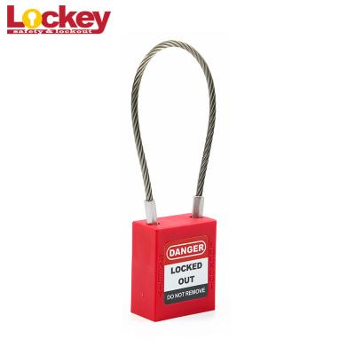 China Safety Lock Out Tag Out Padlocks Stainless Steel Cable Wire Lock Padlock for sale