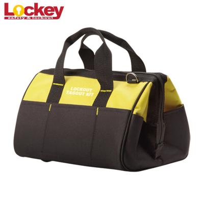 China High Performance Maintenance Lockout Kit Blue Black Portable Safety Lockout Tool Bag for sale