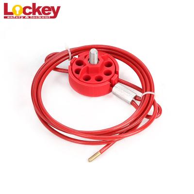 China Universal Dia 3.8mm Cable Lockout Device Durable Insulation Coated Steel Cable for sale