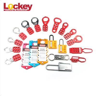 China Multi - Type Aluminum Steel Safety Lockout Hasp Lock Loto Tagout Device for sale