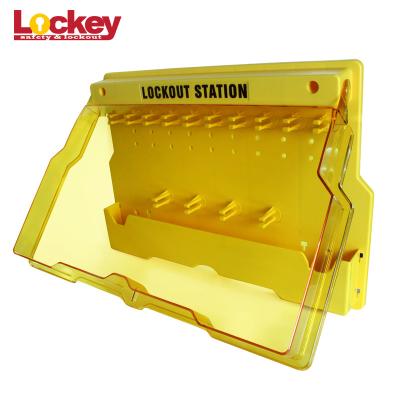 China Plastic PC Safety Lockout Station 10-20 Lock Combination Loto Lockout Stations With Cover for sale