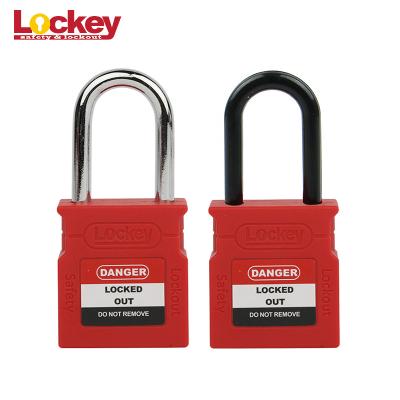 China Light Weight Brand Loto Lock Nylon Body Safety Padlock Keyed Different for sale