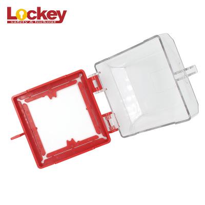 China OEM Electrical Lockout Devices Plastic Wall Emergency Switch / Push Button Lockout for sale